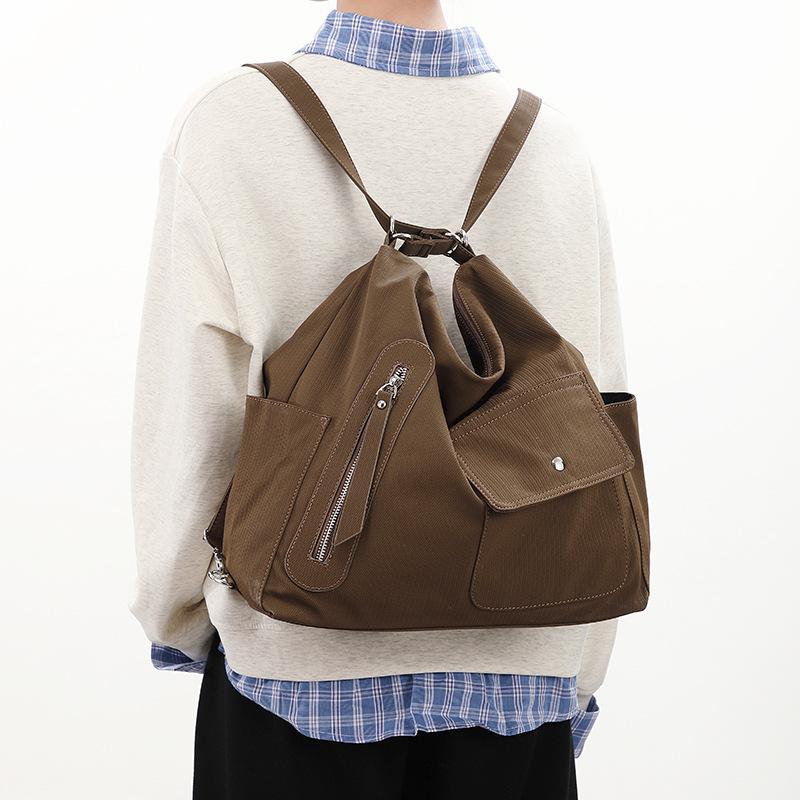 New Cross-Border Women Bag Large Capacity Waterproof PU Leather Shoulder Bag Fashion Versatile Unisex Backpack