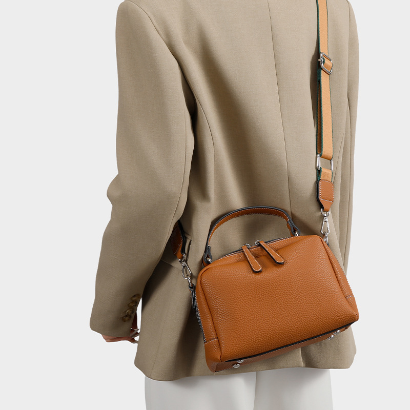 Cross-Border New Fashion Genuine Leather Textured Women Bag Unique Versatile Shoulder Crossbody Bag Casual Handbag
