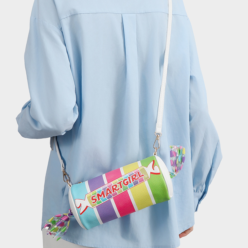 2025 Cross-Border New Candy Shape Printed Women Crossbody Bag Creative Unique Crossbody Bag